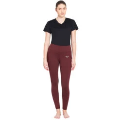TuffRider Ladies Minerva EquiCool Tights -Equine Elegance wine4 92110.1587158189.1280.1280