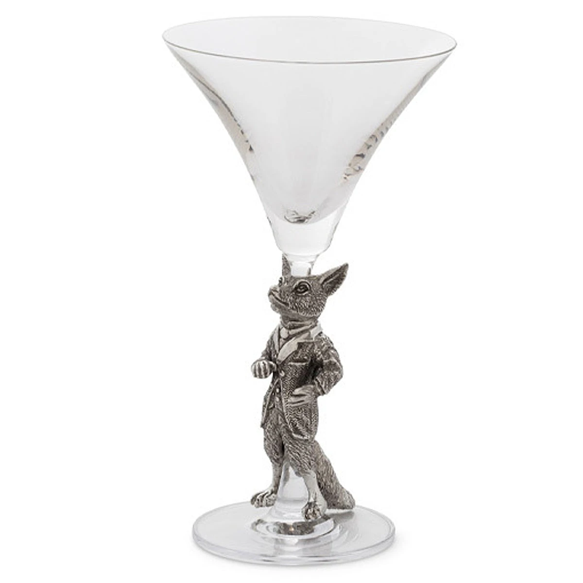 Arthur Court Equestrian Dressed Fox Cocktail Glass 3 Arthur Court Equestrian Dressed Fox Cocktail Glass